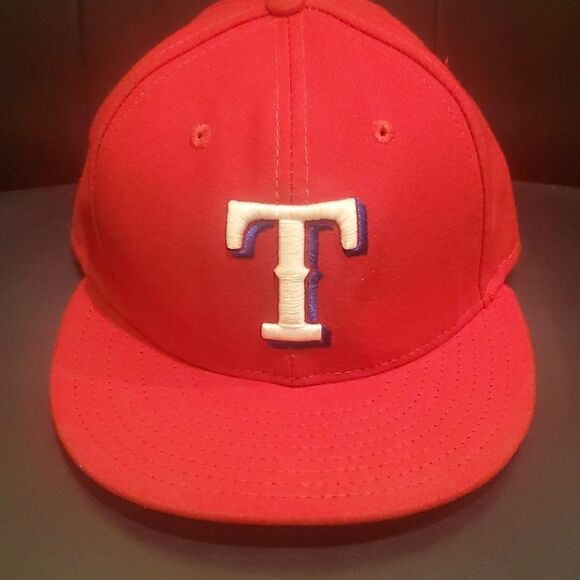 NEW ERA Texas Rangers Low Profile Fitted Cap - Size 6 7/8 - Picture 1 of 7